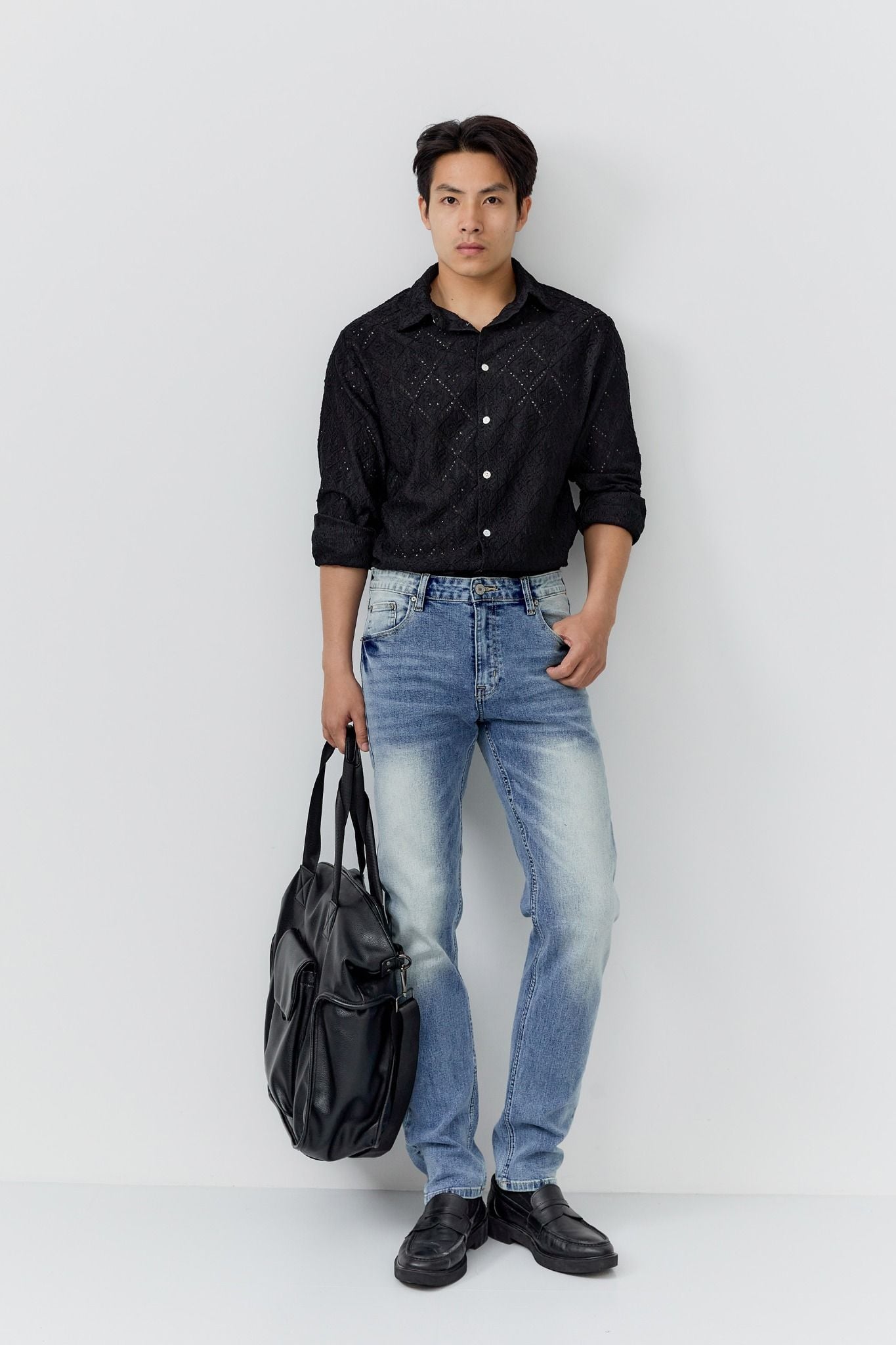  Quần Jean Rayon Slimfit White Blue Ss2 