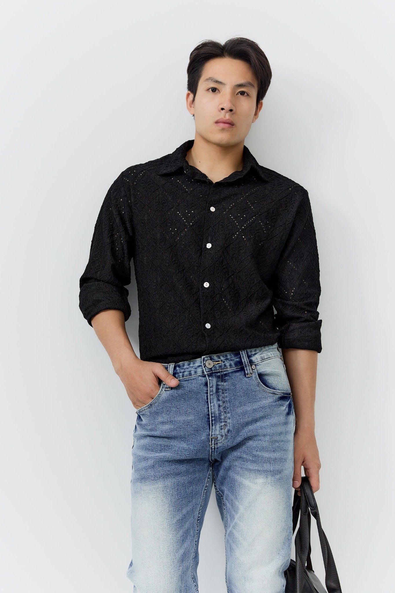 Quần Jean Rayon Slimfit White Blue Ss2