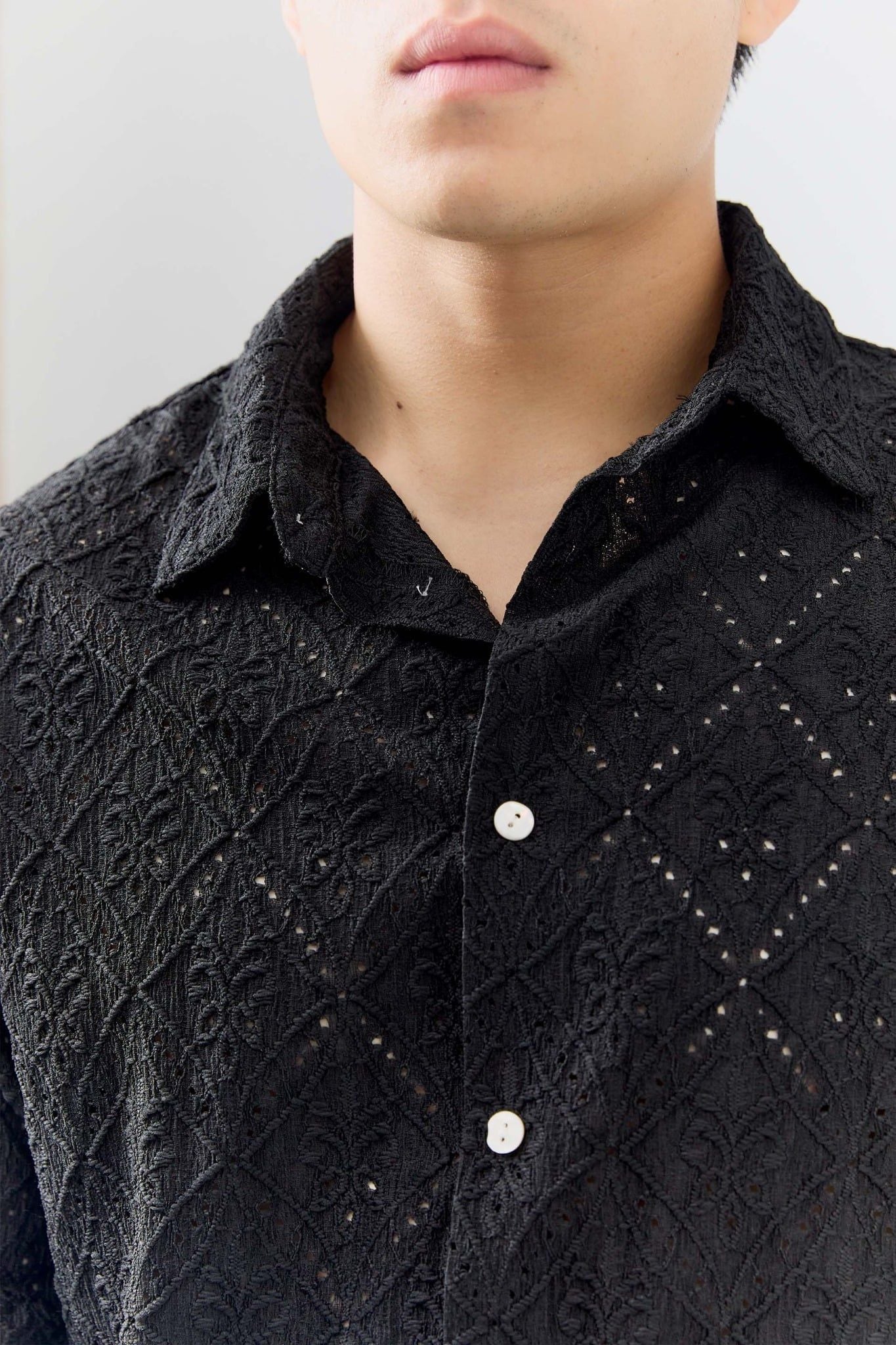 Áo Sơ Mi Relaxed Hoạ Tiết Dệt Blend