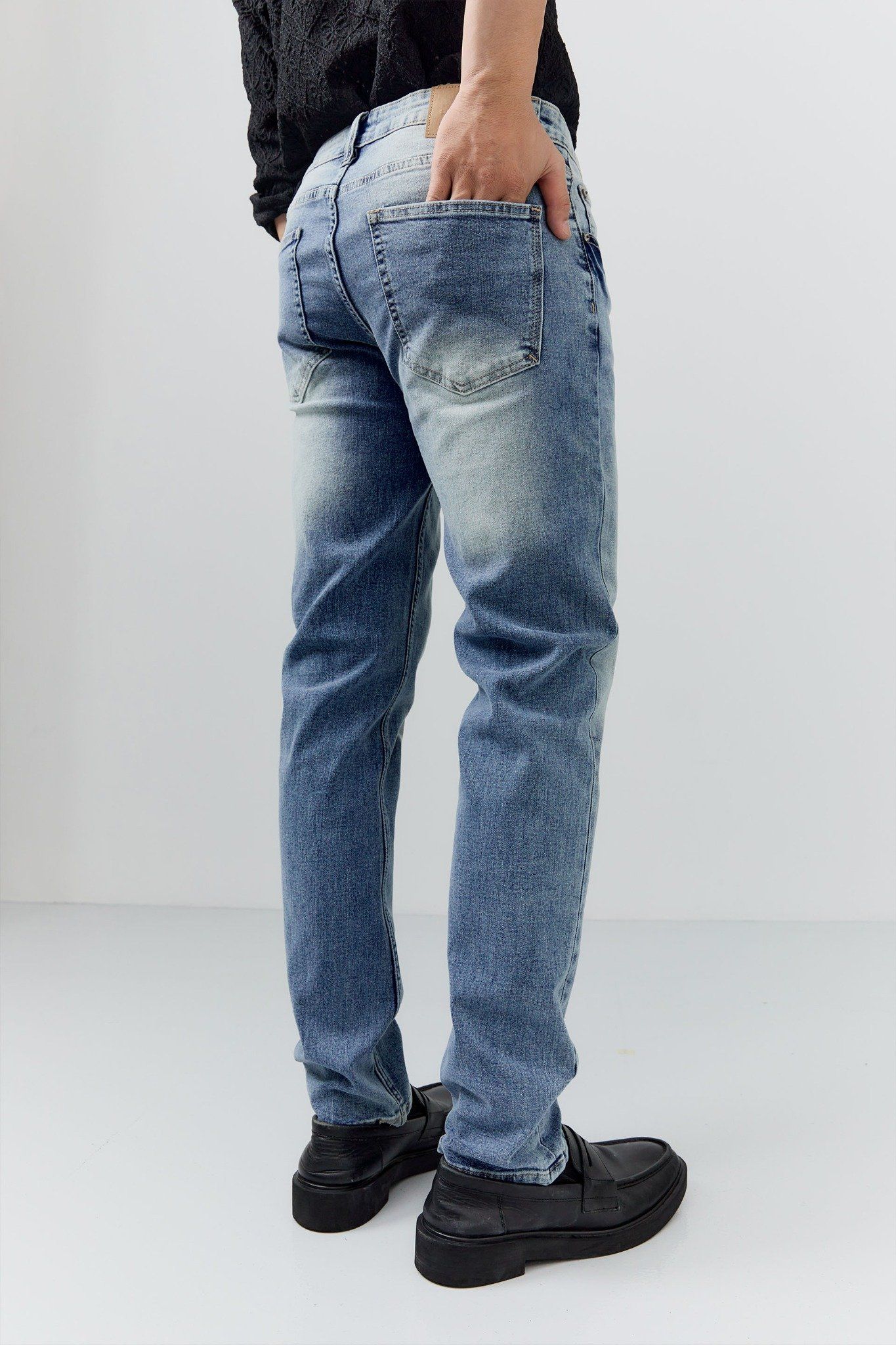 Quần Jean Rayon Slimfit White Blue Ss2