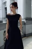 Đầm Dài Vai Lệch Phối Ren Ethereal