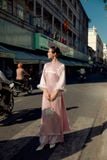 Áo Dài Tay Lửng Thục Nghi