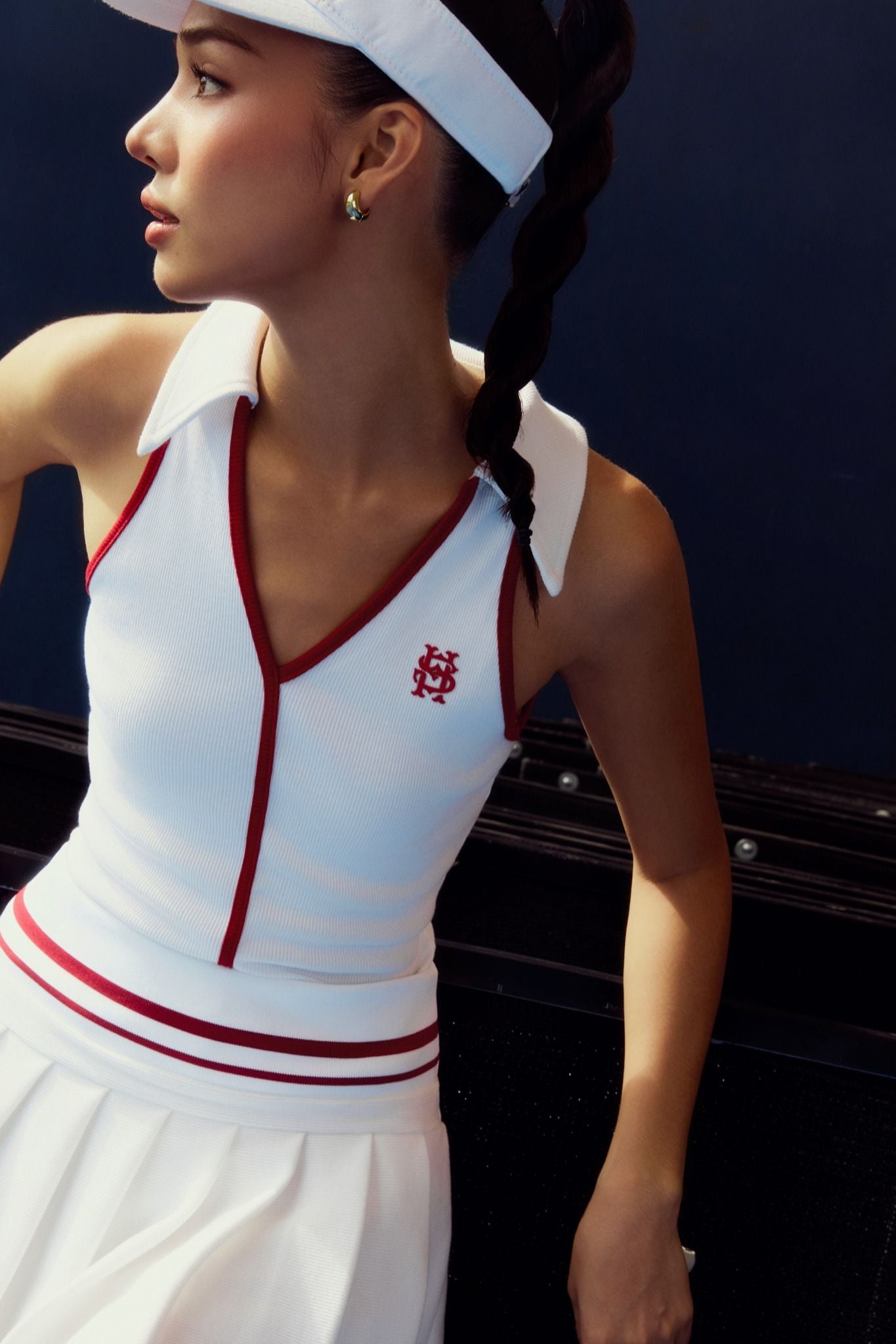 Áo Sporty Zip Collar