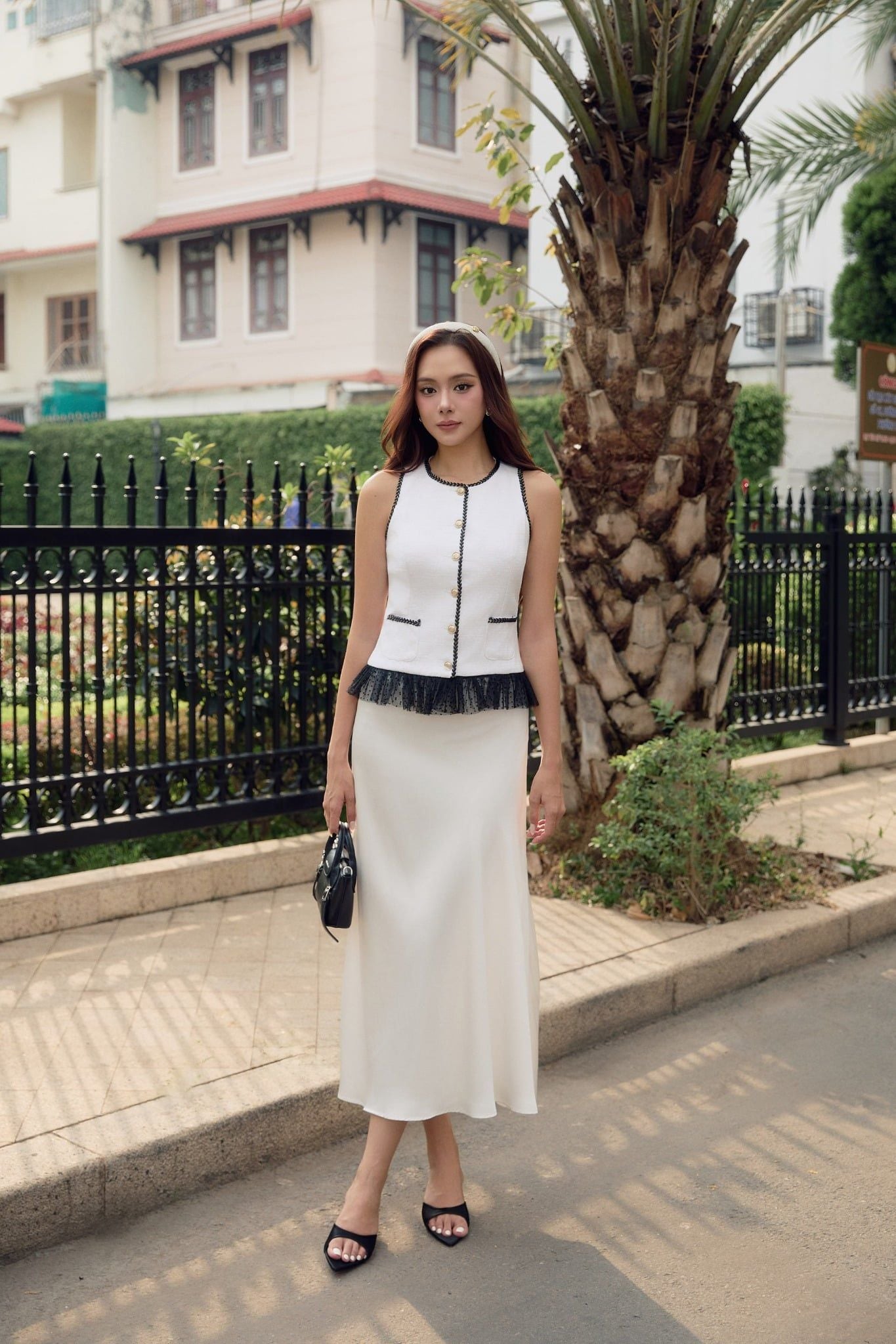  Chân Váy Dài Mermaid Black White 
