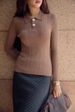 Áo Tay Dài Knit Basic
