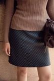 Chân Váy Ngắn Pinstripes Office