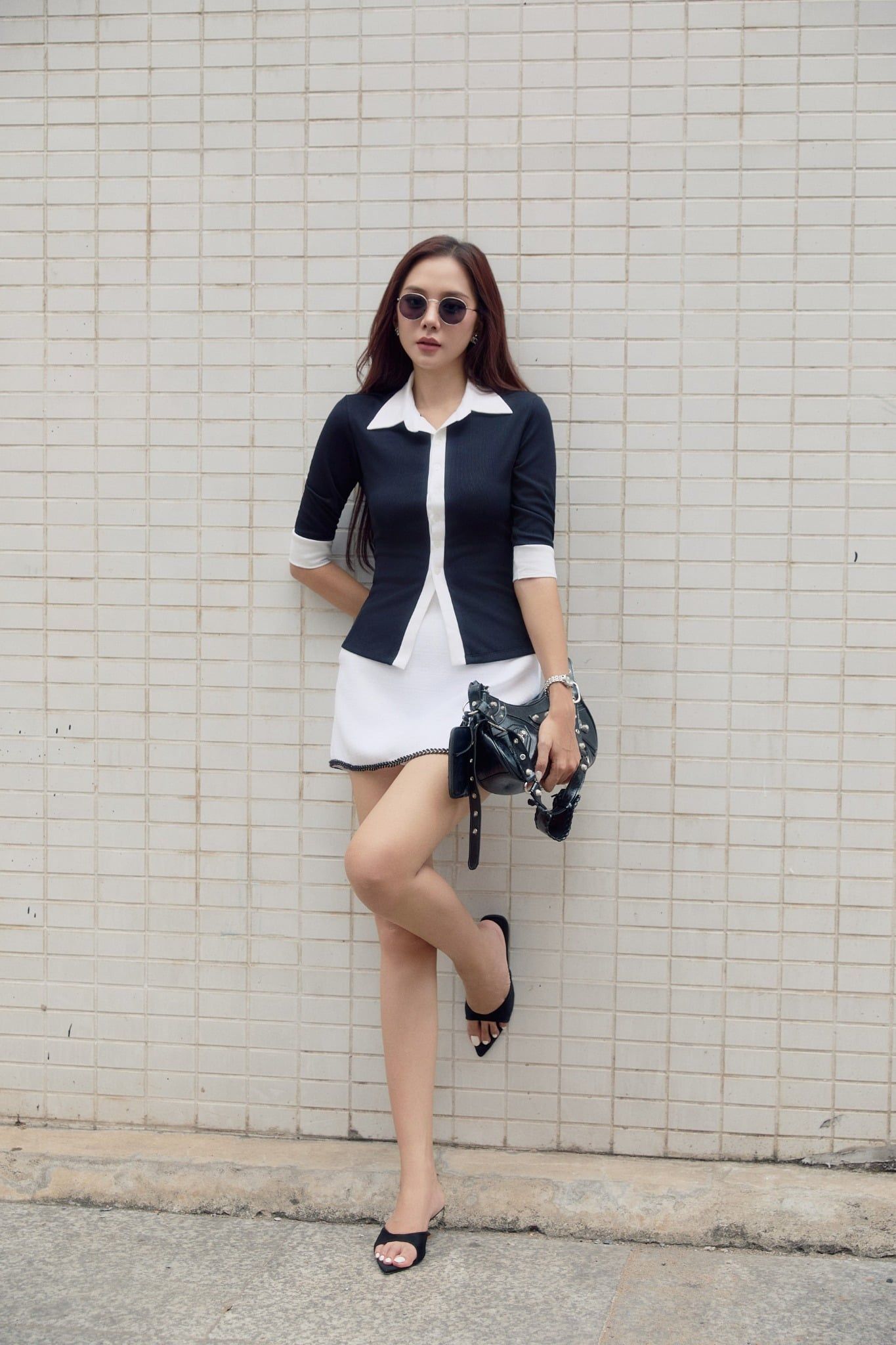 Chân Váy Ngắn Tweed Bouclé