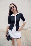 Chân Váy Ngắn Tweed Bouclé