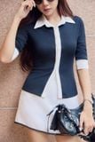 Áo Calm Ivory Collar Ribbed