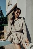 Đầm Ngắn The Checked Shirt Neck