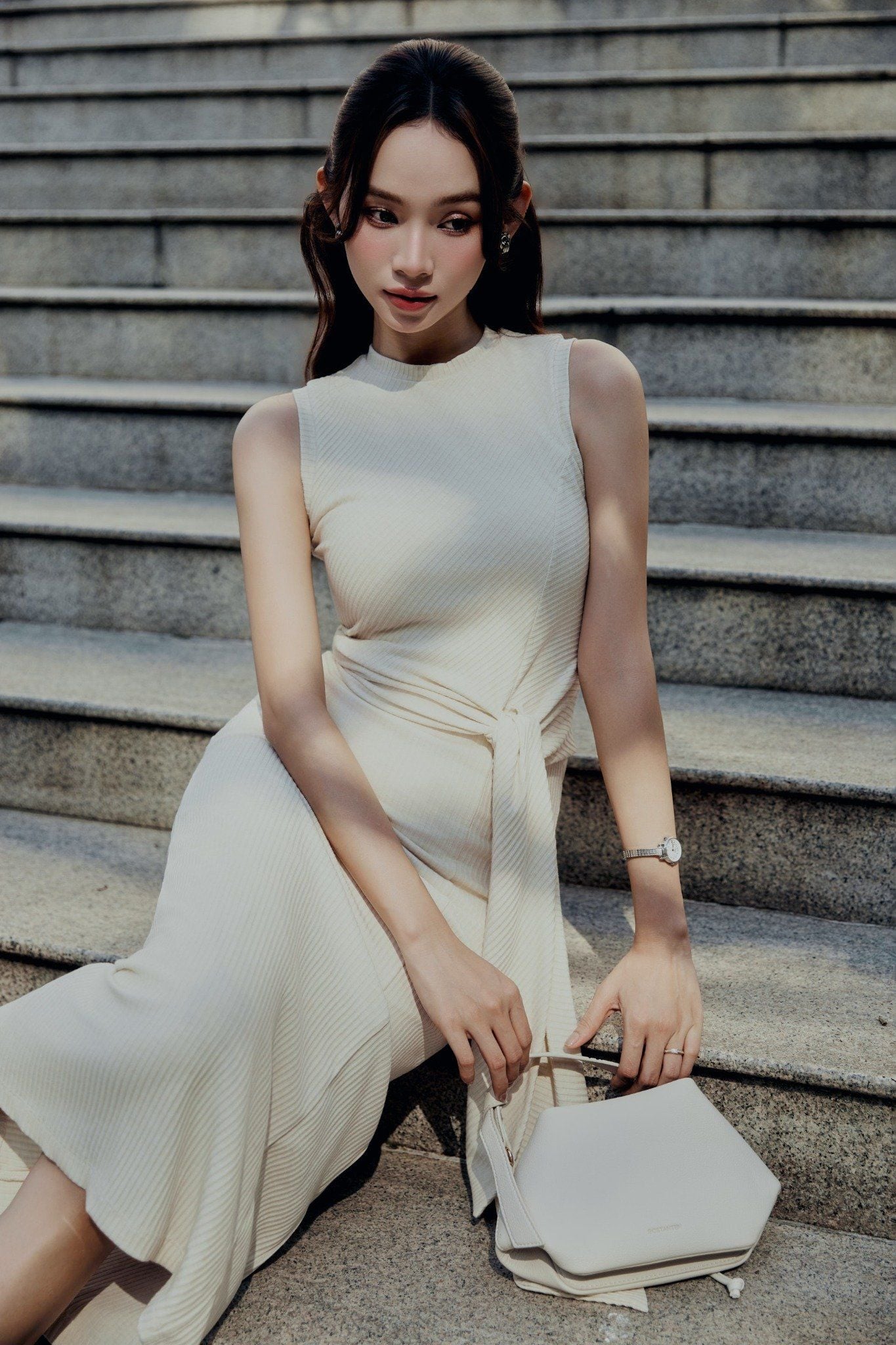  Đầm Dài Lune Wrap Column 