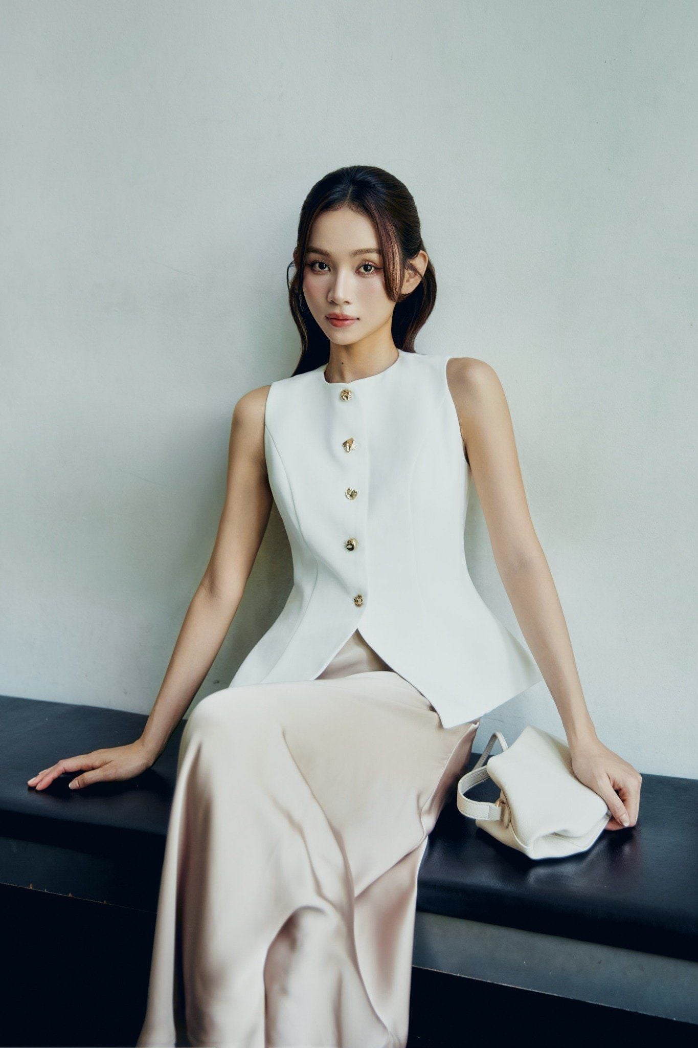 Áo Workwear Sleeveless Circleneck