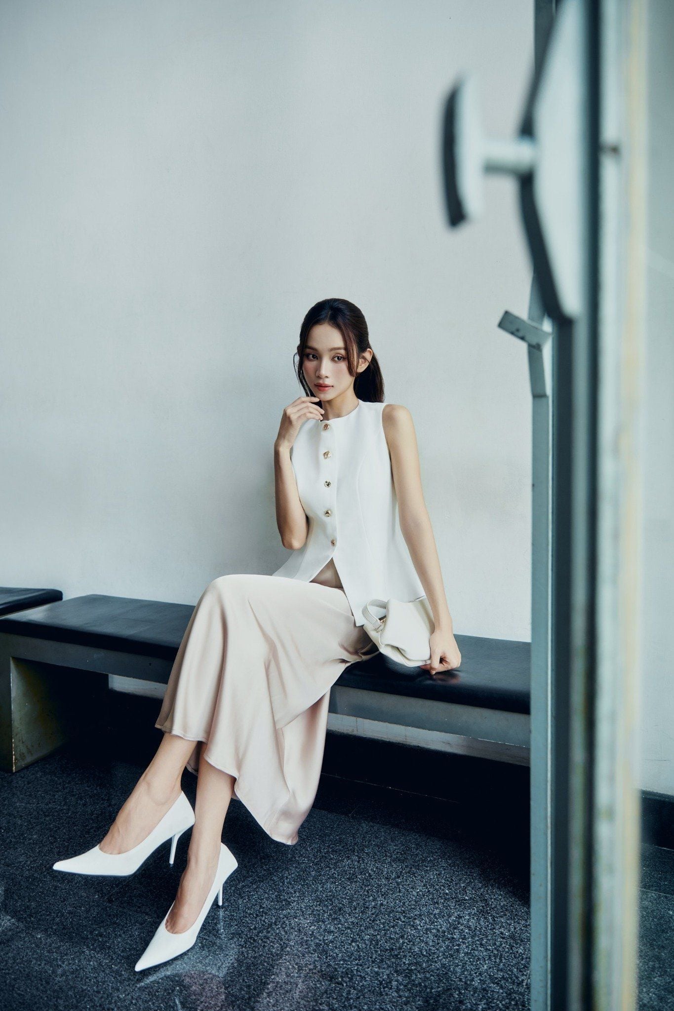 Áo Workwear Sleeveless Circleneck