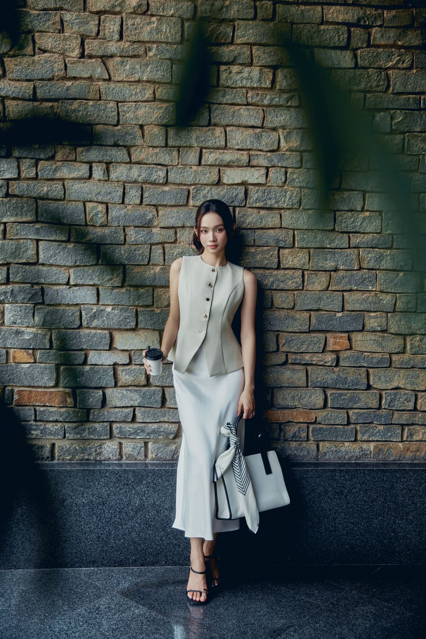 Chân Váy Dài Mermaid Black White