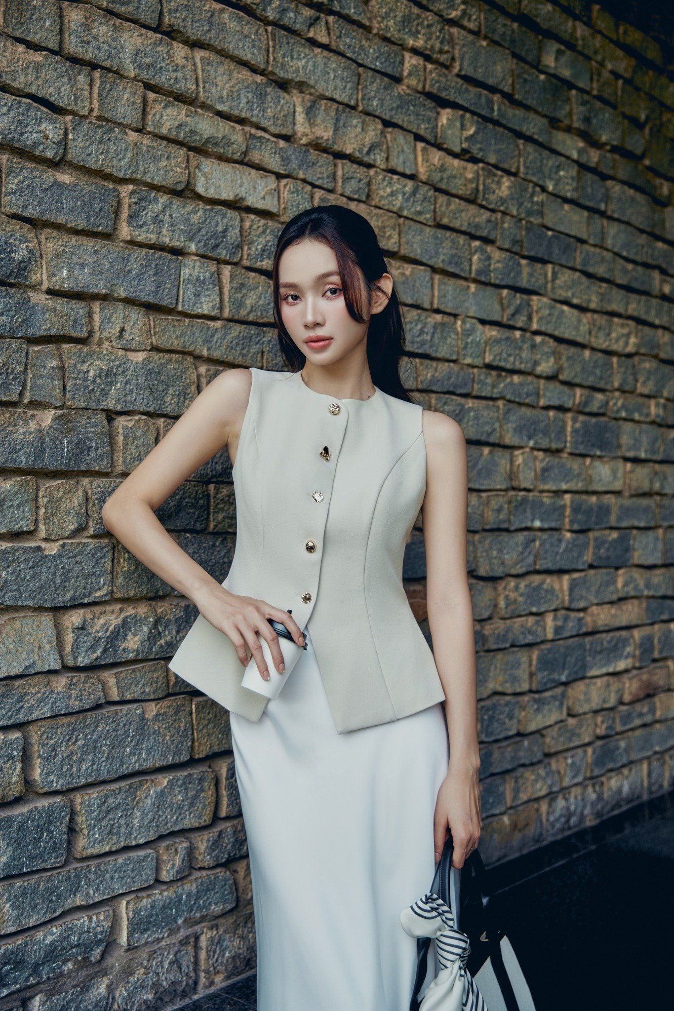 Áo Workwear Sleeveless Circleneck