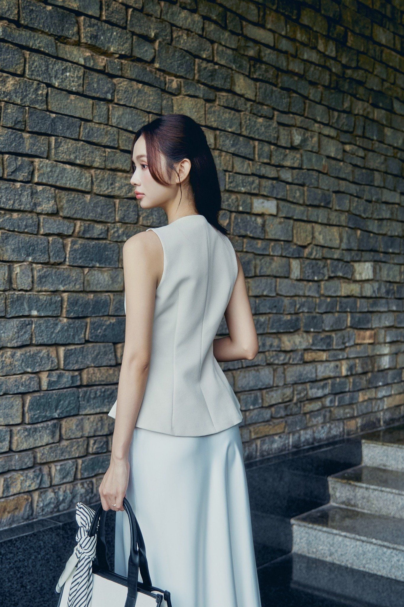 Chân Váy Dài Mermaid Black White