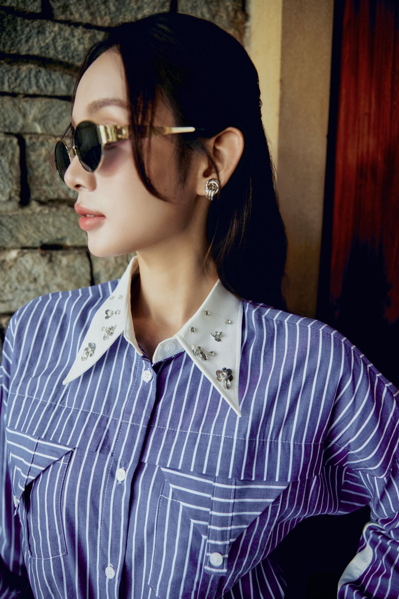 Áo Sơ Mi Workwear Blue Stripes