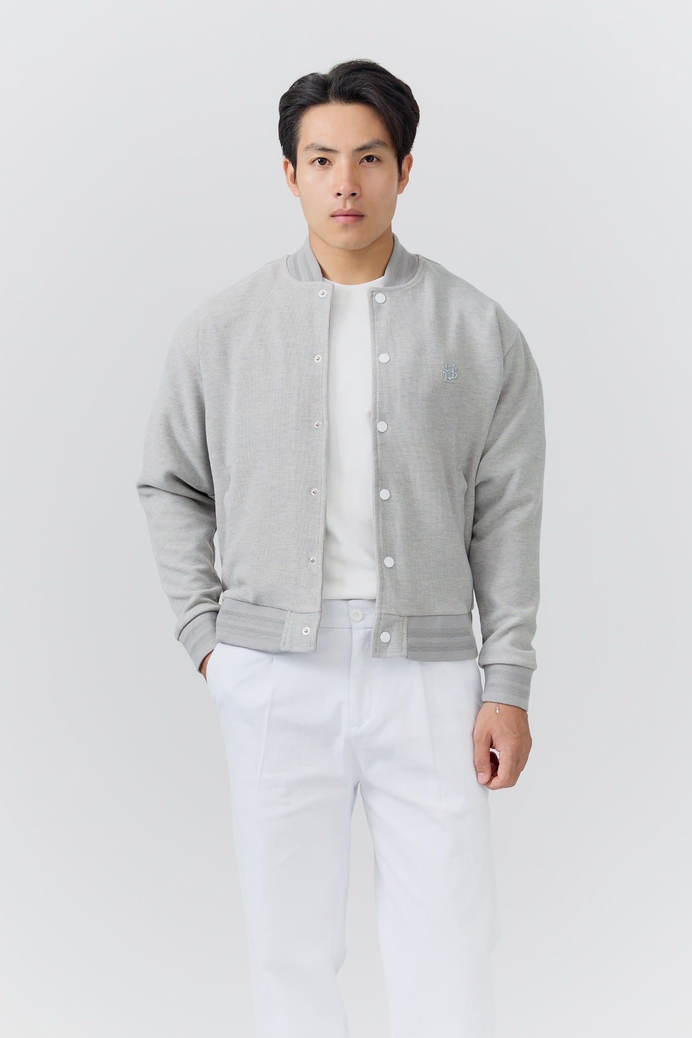  Áo Khoác Relaxed Double Face Bomber 