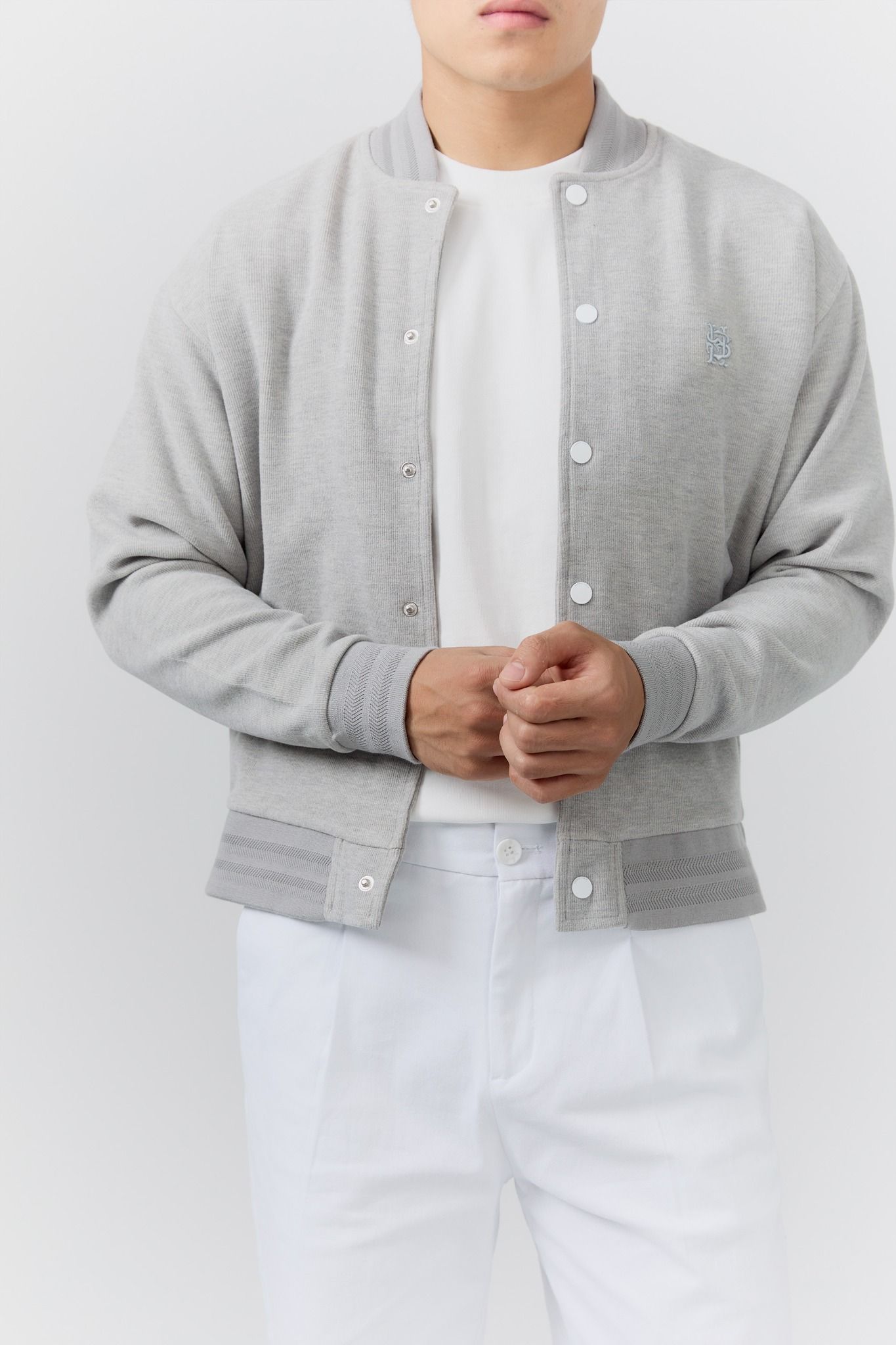 Áo Khoác Relaxed Double Face Bomber