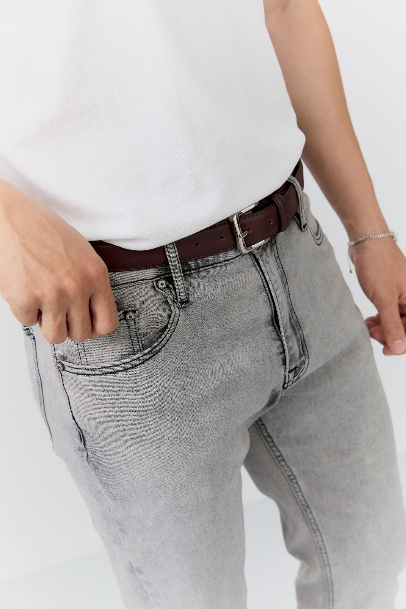 Quần Jean Rayon Slimfit Gray Shade 3