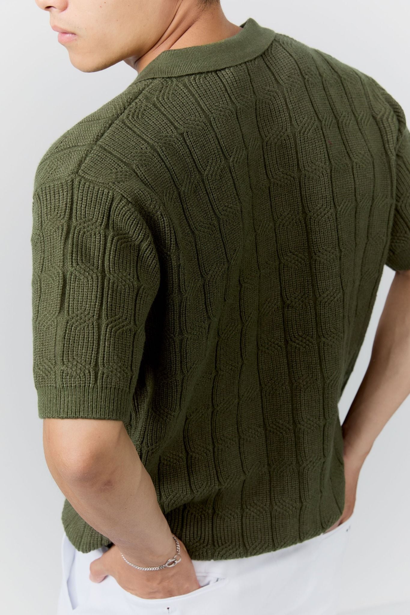 Áo Sơ Mi Ngắn Tay Len Knit