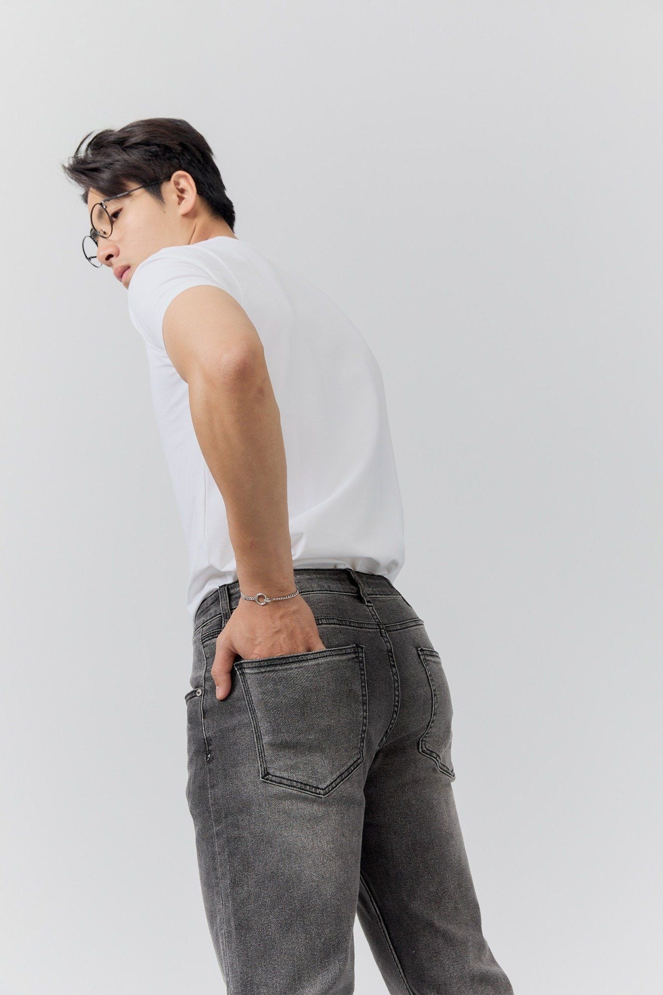 Quần Jean Rayon Slimfit Cloudy Gray Ss2