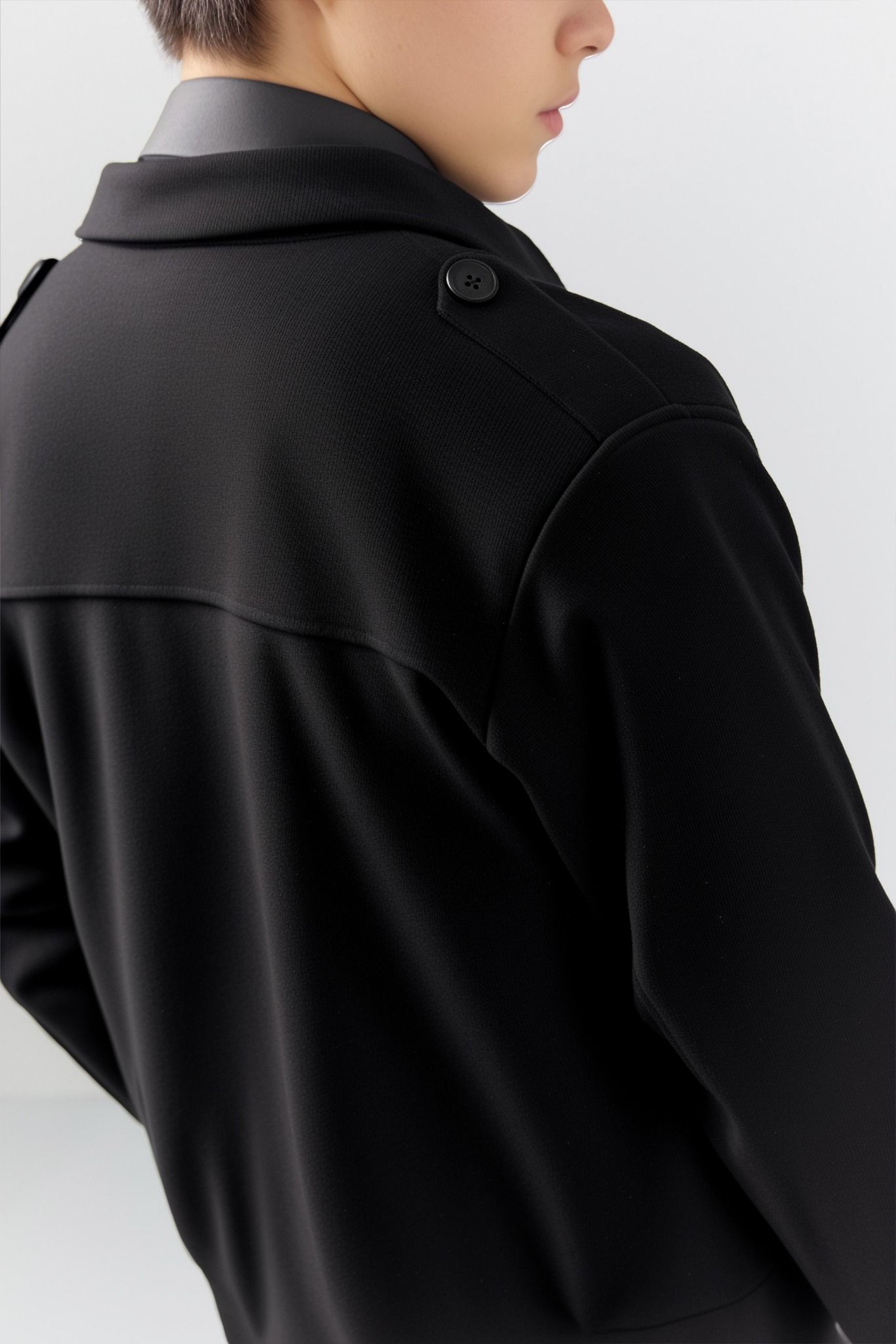 Áo Khoác Slimfit Double Face Black