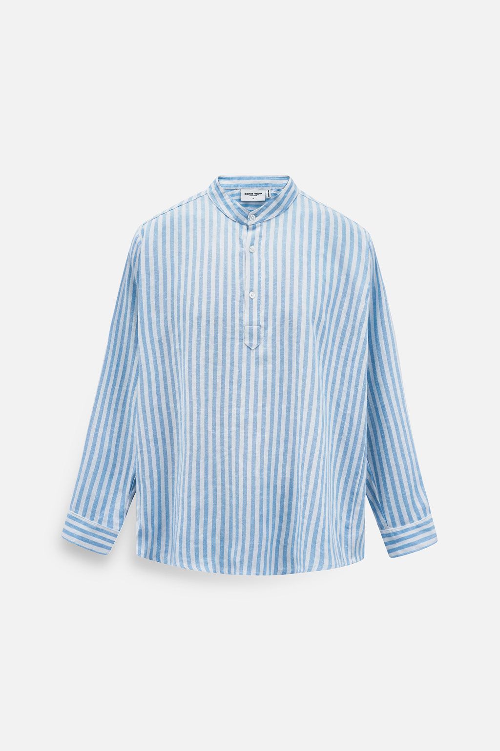 Áo Sơ Mi Relaxed Cổ Trụ Linen