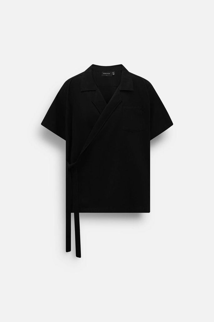  Set Wrap Shirt Long Pant Linen Relaxed 