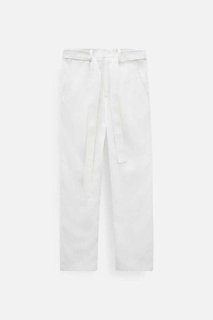  Set Wrap Shirt Long Pant Linen Relaxed 