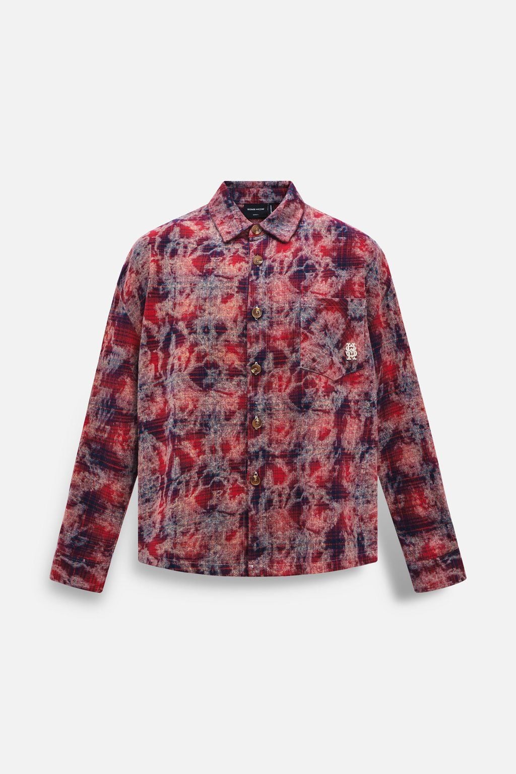 Áo Sơ Mi Oversize Flannel Thêu Logo 3D