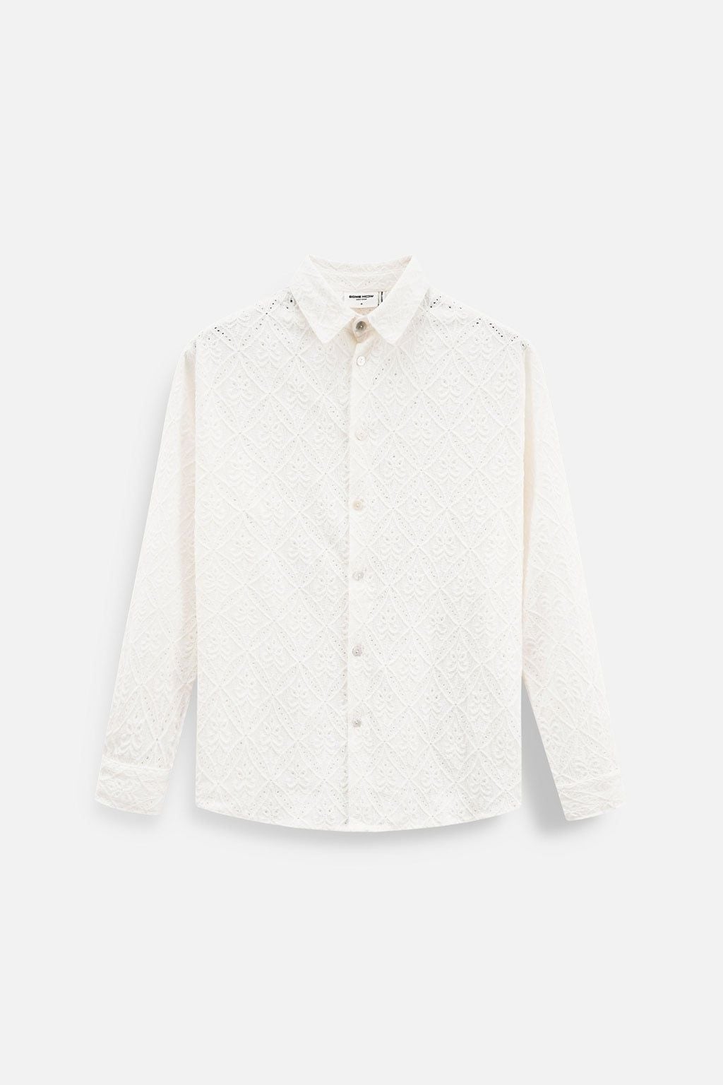 Áo Sơ Mi Relaxed Hoạ Tiết Dệt Blend