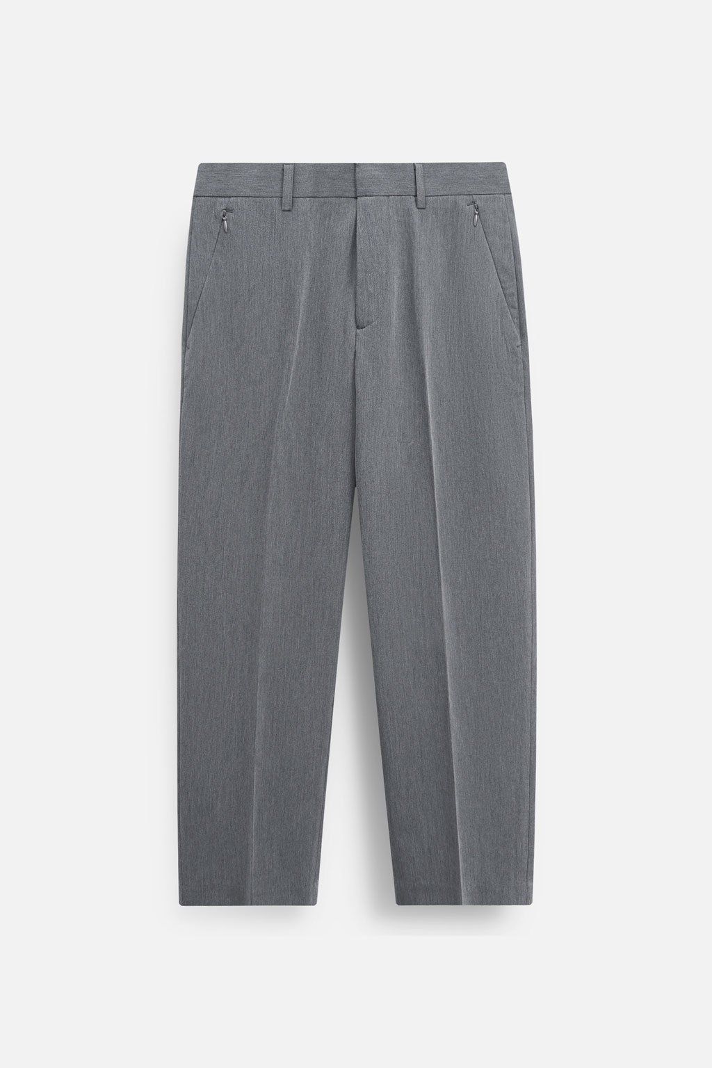 Quần Tây Cropped Zip Basic