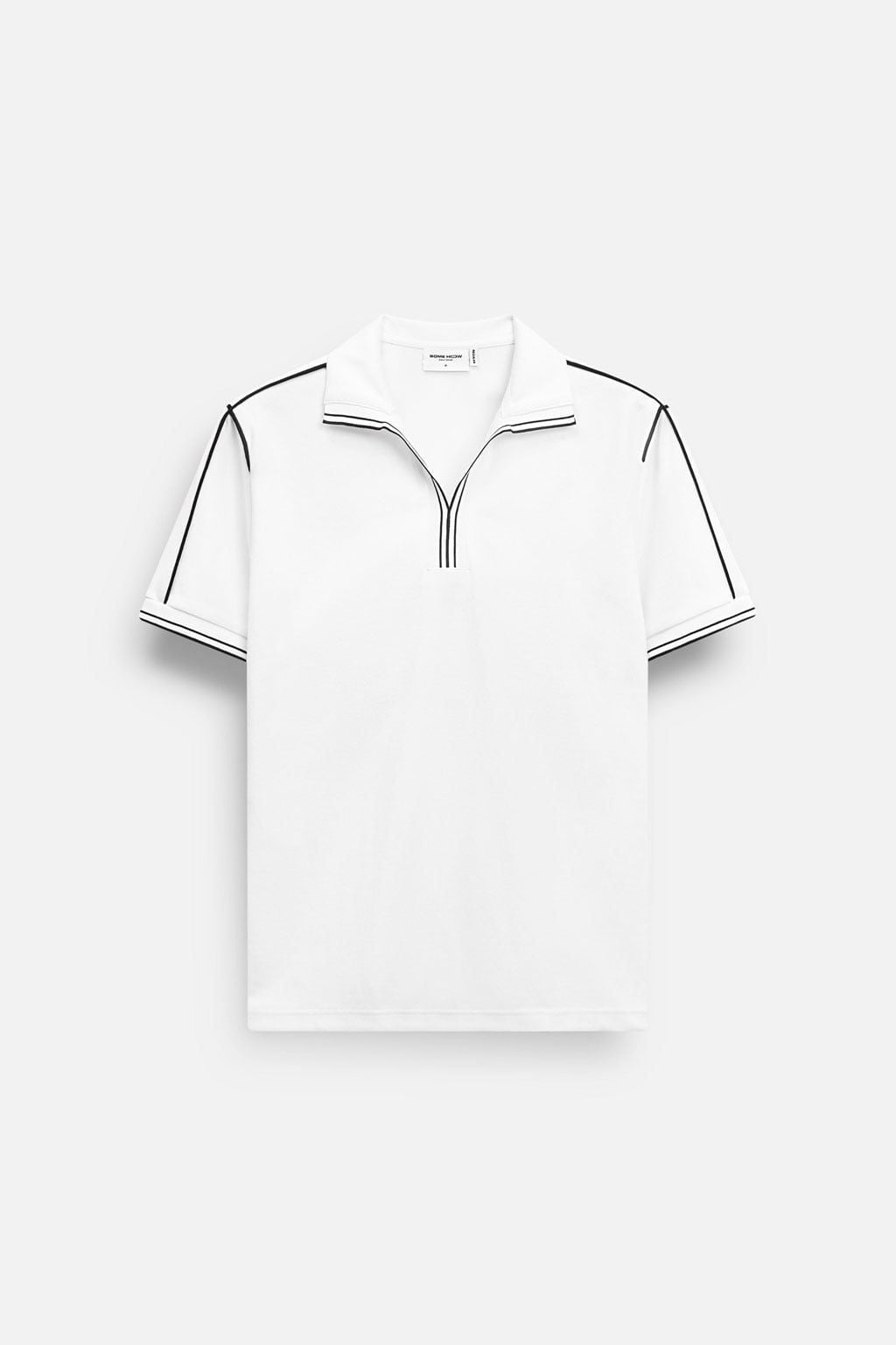 Áo Polo Regular Cổ V Black Lines