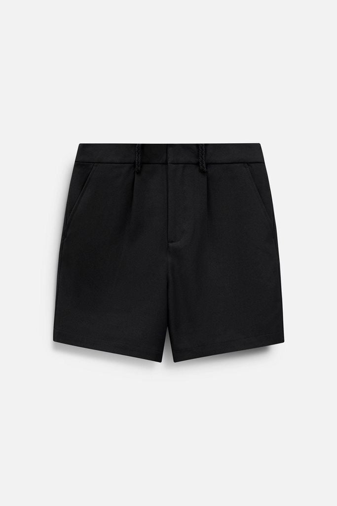  Quần Short Tây Lưng Thun Hidden Button 