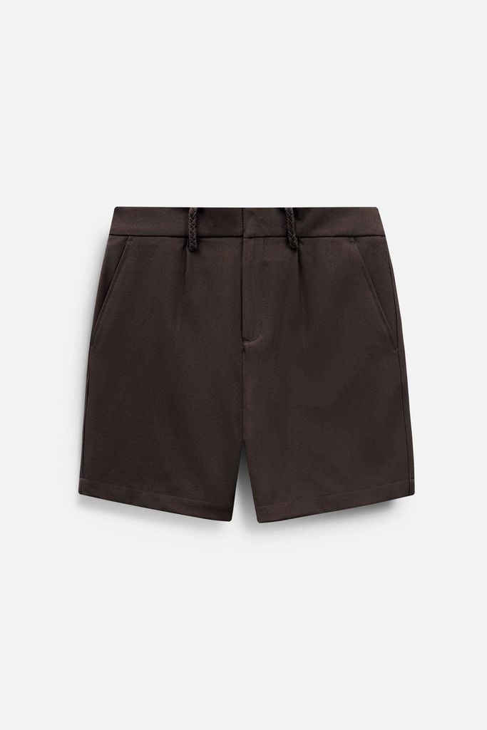  Quần Short Tây Lưng Thun Hidden Button 