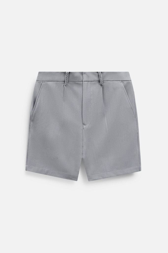  Quần Short Tây Lưng Thun Hidden Button 