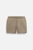 Quần Short Slimfit Khaki Basic