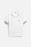 Áo Polo Regular White Cream Vneck