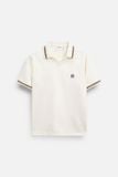 Áo Polo Regular White Cream Vneck