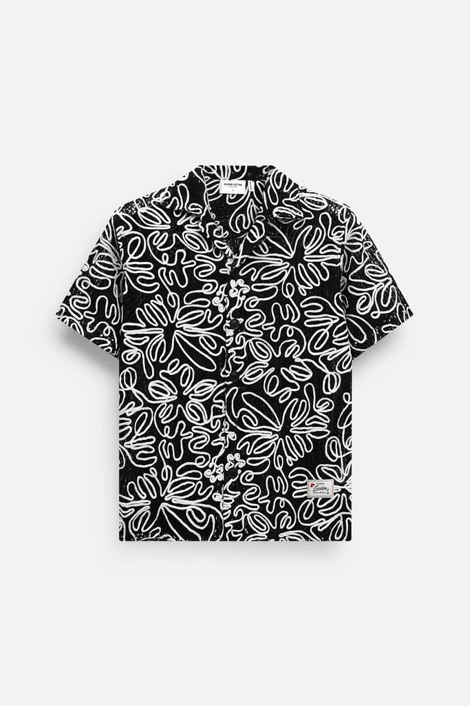  Set Shirt Short Relaxed Terra Line Art Blend 