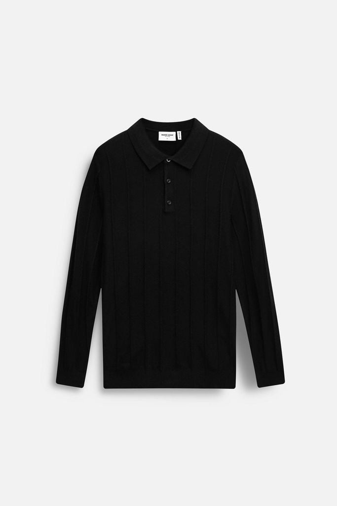  Áo Polo Tay Dài Knit Column 