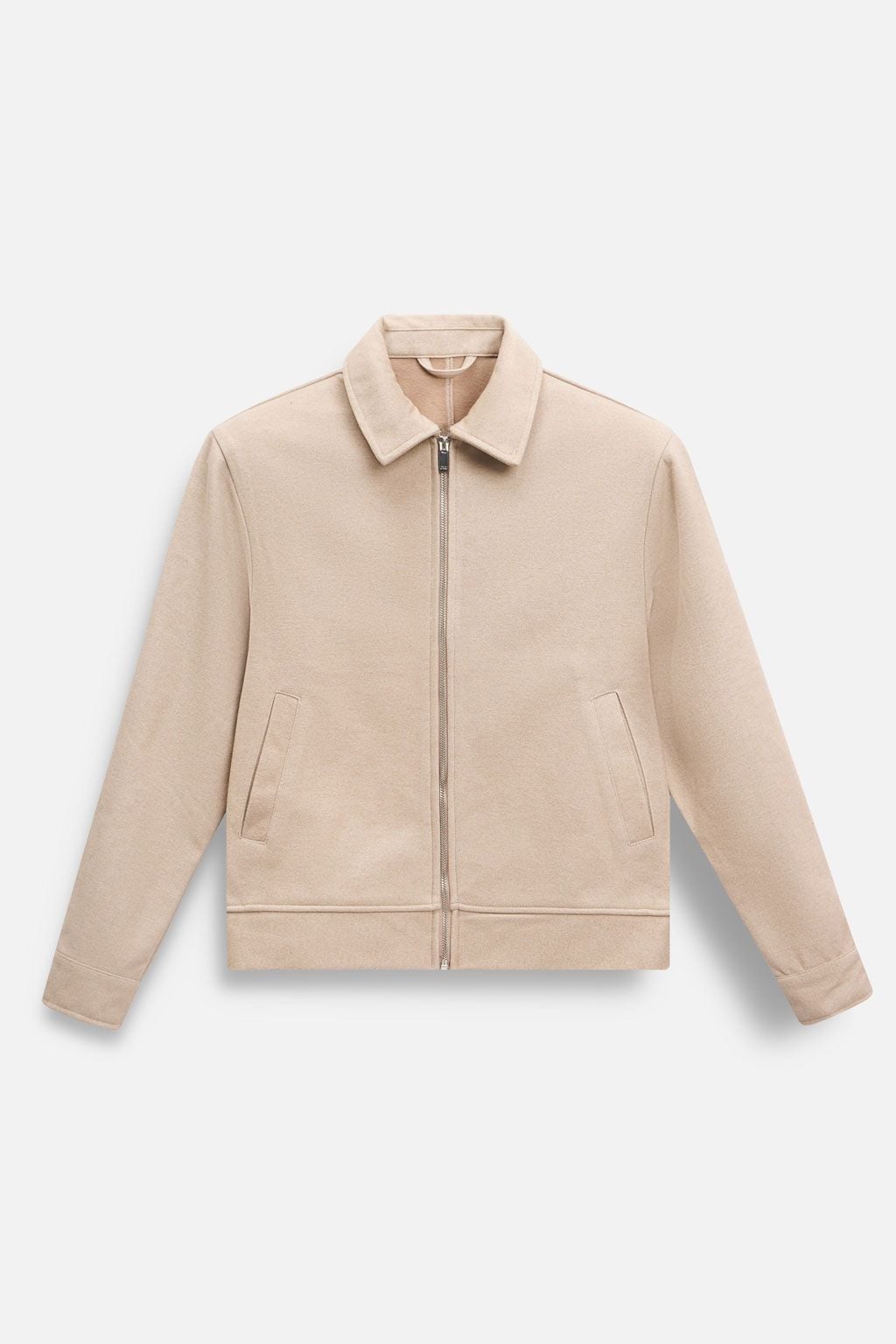  Áo Khoác Dạ Relaxed Zipper Basic 