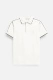 Áo Polo Slimfit Minimal Line White