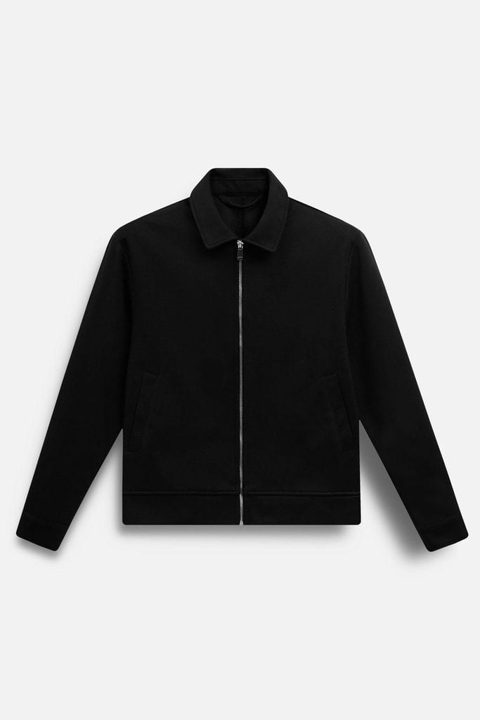  Áo Khoác Dạ Relaxed Zipper Basic 