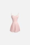 Đầm Ngắn Chất Thun Phối Ren Selena Cami Dress