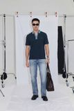 Quần Jean Văn Phòng Ống Suông Sợi Caphe Siêu Nhẹ Màu Xanh Wash