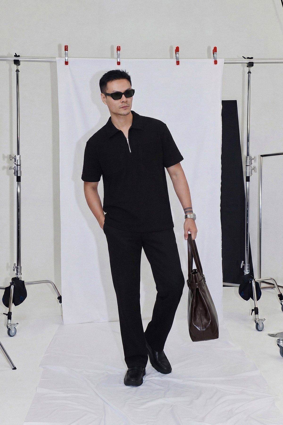Áo Polo Boxy Zipper Summer