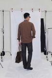 Quần Jean Văn Phòng Ống Suông Sợi Caphe Siêu Nhẹ Màu Đen Chàm