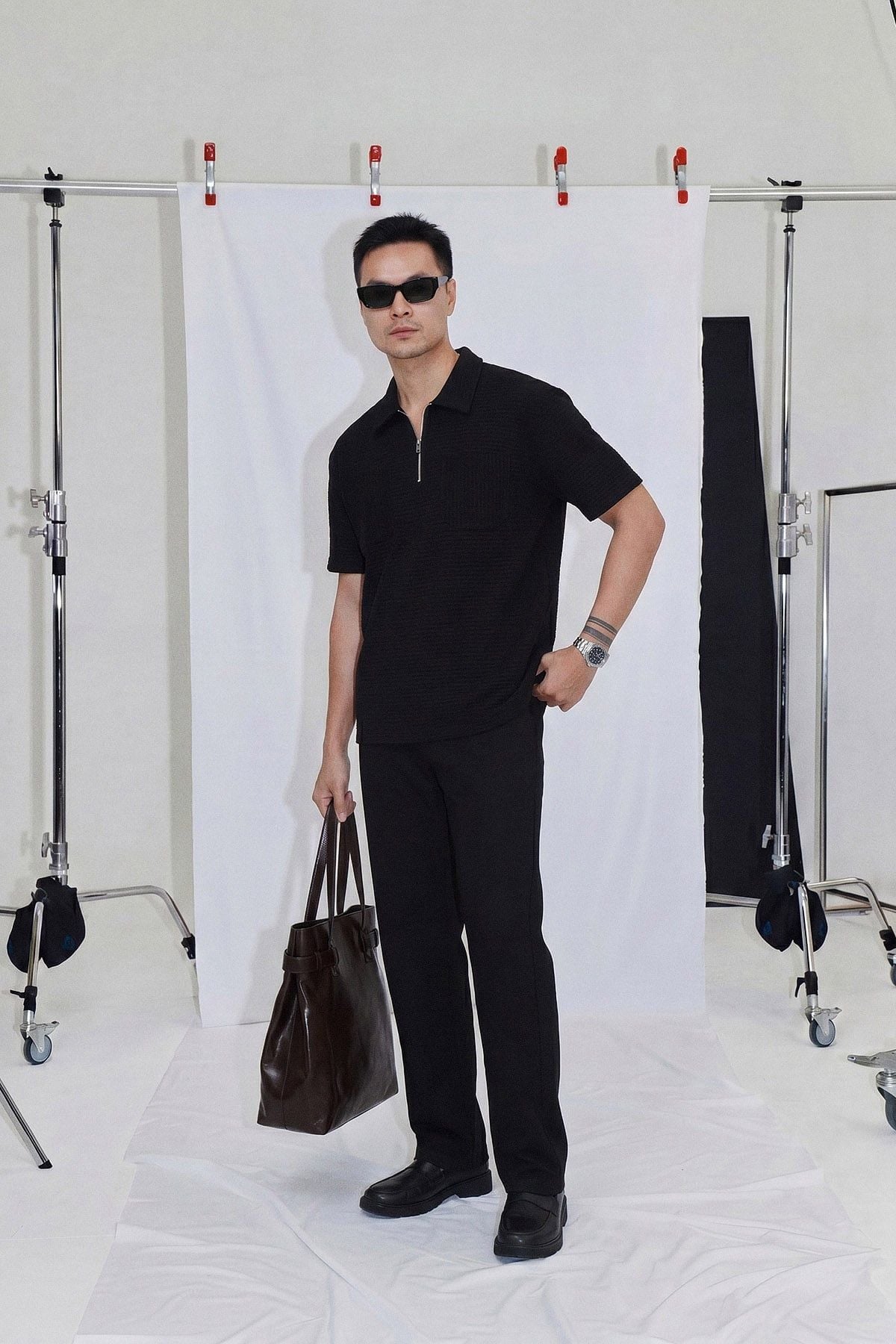 Áo Polo Boxy Zipper Summer